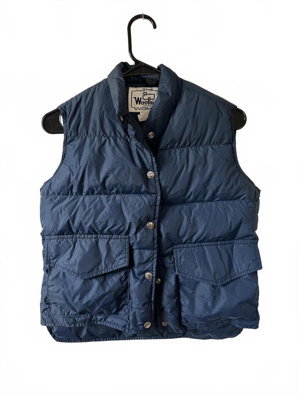 Vintage Woolrich Woman Navy Puffer Vest